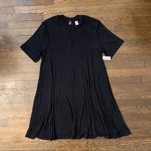 Old Navy Black Mock Neck Shift Dress